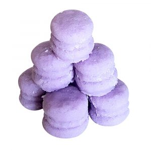 Lavender Macaron Sugar Scrub for exfoliating skin